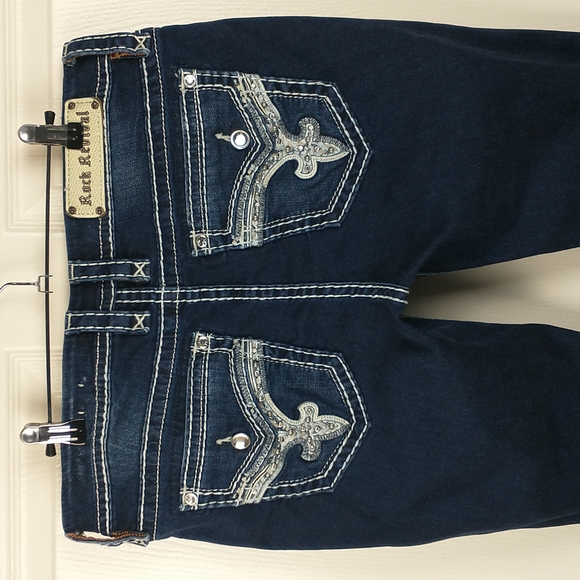 Rock Revival Denim - Rock Revival Emilia Easy Skinny Stretch Jeans Dark Wash Womens 31